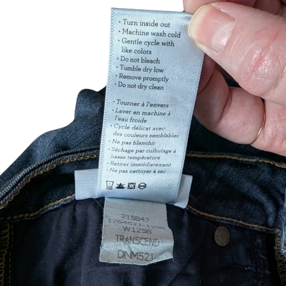 Paige Verdugo Mid-Rise Ankle Skinny Jeans Transcend Dark Wash Women's size 30 - Picture 13 of 16